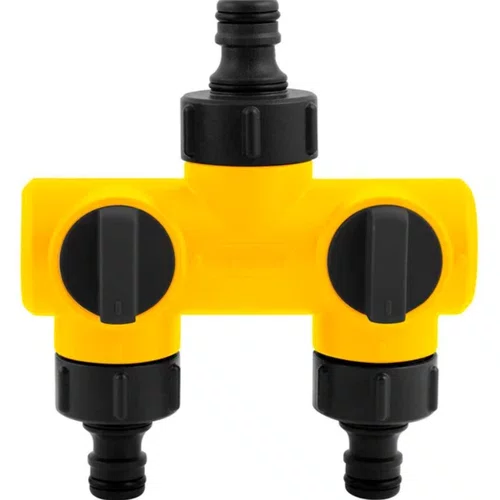 Adaptador múltiplo para mangueira com 2 saídas e regulador de fluxo individual AMV 020 Vonder