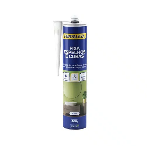 Adesivo Silicone Branco para Fixar Espelhos e Cubas Tobo 400g - Fortaleza