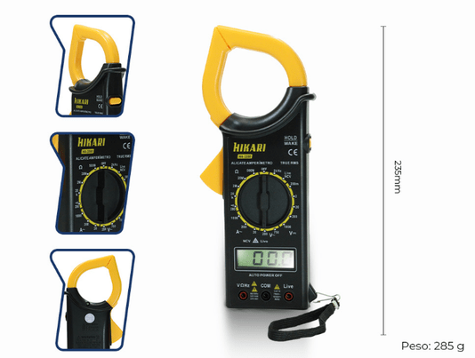 Alicate Amperímetro HA-3300 True RMS AC CAT III 600V -Hikari