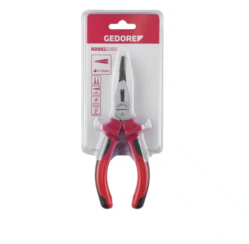 Alicate Tipo Telefone Bico Curvo 6.1/2 Pol. R28512165 Gedore Red