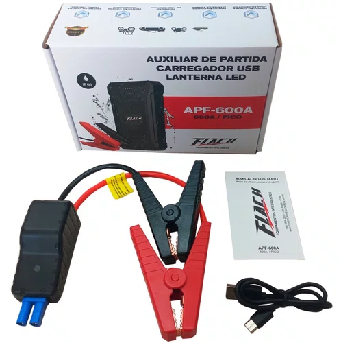 Auxiliar de Partida Portátil Veicular 12V 600A APF Flach