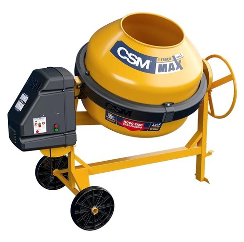 Betoneira 1 Traço MAX 400L com Motor 2CV Chave NR-12 Monofásico 220V -CSM