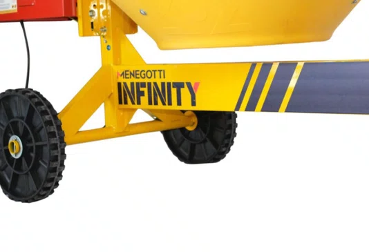Betoneira 400L Infinity Tambor Plástico e Motor 2CV Monofásico Bivolt com Chave NR-12 -Menegotti