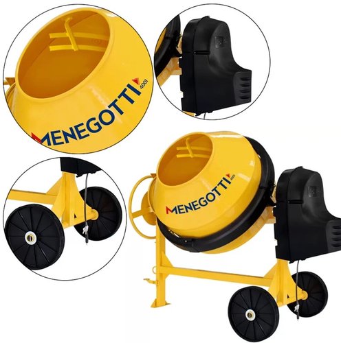 Betoneira Prime 400L com Motor 2CV Chave NR-12 Monofásica 220V -Menegotti