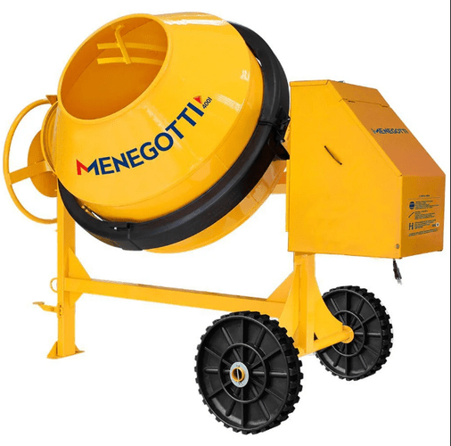 Betoneira Pro 400L com Motor 2CV Chave NR-12 Monofásica 220V -Menegotti
