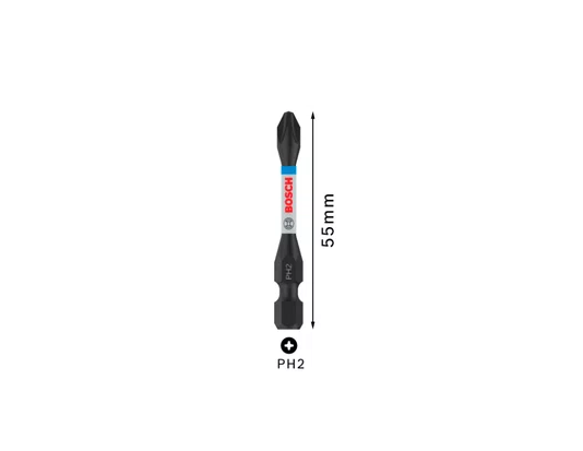 Bit Phillips PH2 55mm com 5 Peças Pro Impact -Bosch