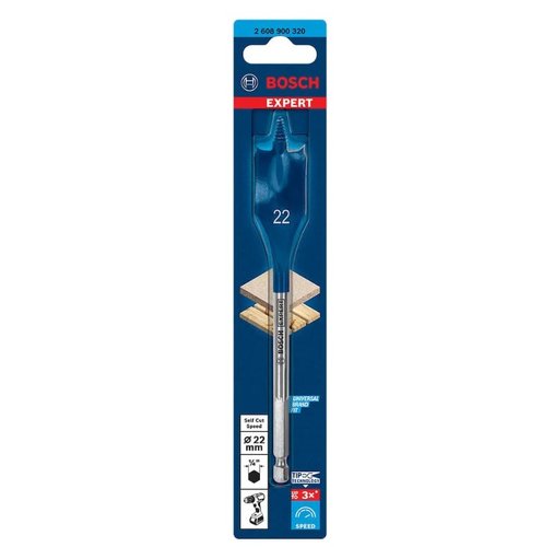 Broca Chata para Madeira Self Cut Speed 22mm X 152mm 2608900320 -Bosch