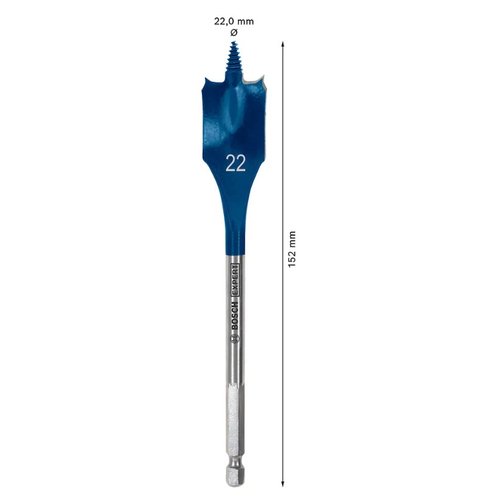 Broca Chata para Madeira Self Cut Speed 22mm X 152mm 2608900320 -Bosch