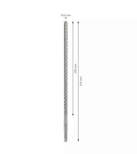 Broca para Concreto SDS Plus 10 x 310 x 250 Plus-5X 2608706905 BOSCH