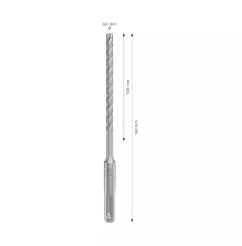Broca para Concreto SDS Plus 6 x 160 x 100 Plus-5X 2608706876 BOSCH