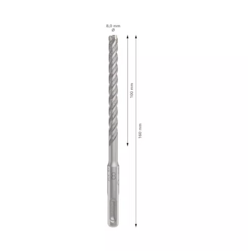 Broca SDS Plus 8.00MM modelo plus 5X 2608706891 Bosch