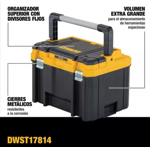 Caixa Organizadora Profunda com Estojo e Alça DWST17814 TSTAK -Dewalt