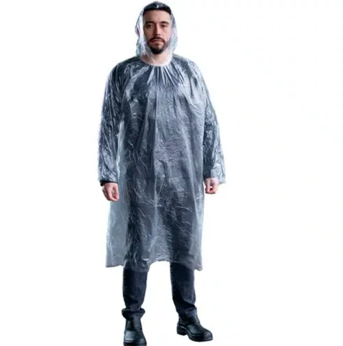Capa de chuva descartável transparente - PA02661 Brasmo