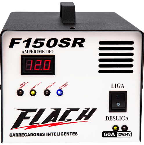 CARREGADOR BATERIA 60AMP 12/24SR INTELIGENTE C/ AUX PART