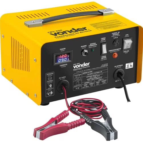 Carregador de Bateria 12V CBV-950 9AMP IP20 220V -Vonder