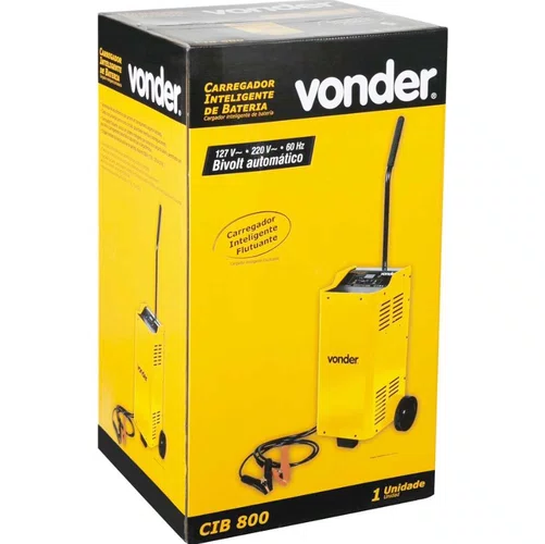 Carregador Inteligente de Baterias 12V-24V CIB-800 40Amp. C/Auxiliar de Partida Bivolt -Vonder