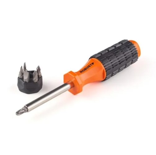 Chave de Fenda Catraca com Ponteiras Bits 7 em 1 -Robust