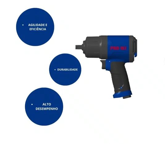 Chave de impacto 1/2'' 168KGFM modelo PRO-161 PDR