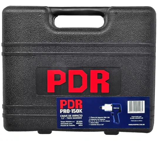 Chave de impacto 1/2'' 68KGFM modelo PRO-150K com maleta PDR