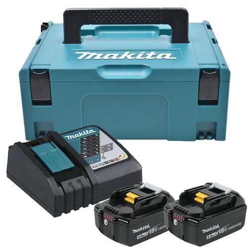 Chave De Impacto 1/2'' Pol. 330NM DTW300RTJ +02 Baterias 5ah +Carregador Bivolt e Maleta -Makita