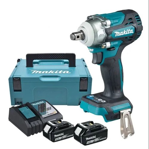Chave De Impacto 1/2'' Pol. 330NM DTW300RTJ +02 Baterias 5ah +Carregador Bivolt e Maleta -Makita