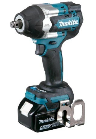 Chave De Impacto a Bateria 18V 1/2'' Pol. DTW1002RTJ + 02 Baterias 5AH + Carregador Bivolt e Maleta -Makita