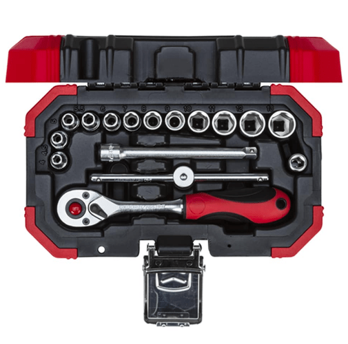 Jogo de Soquetes Sextavados 4MM A 13MM Encx 1/4" 16 Peças R49003016 Gedore Red
