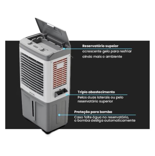 Climatizador de Ar Evaporativo CLIN60 PRO 60L 150W 220V -Ventisol