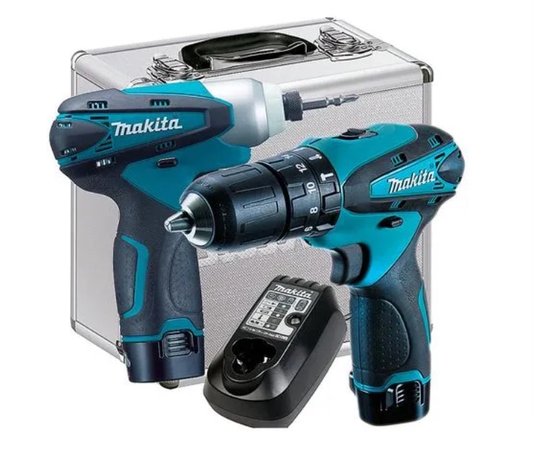 Combo Parafusadeira 12V HP330D + TD090D + Maleta Aluminio Dk1493