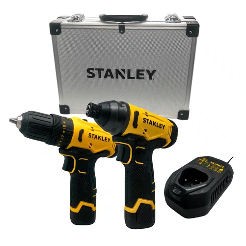Combo Parafusadeira/Furadeira de Impacto 12V SCHI10D2FK-BR + Kit Carregamento e Maleta -Stanley