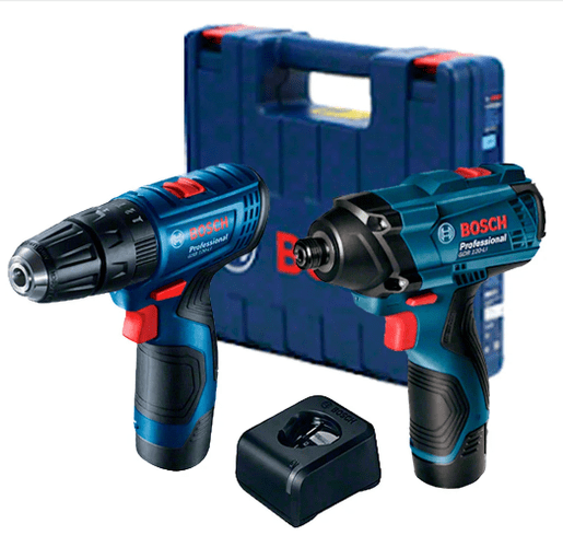 COMBO PARAFUSADEIRA GSB 120LI + GDR 120 LI + MALETA  PLAST