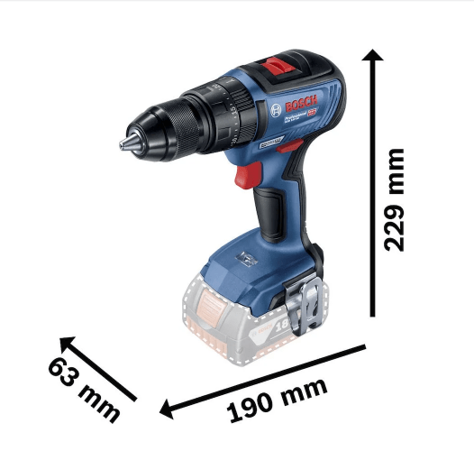 Combo Parafusadeira GSB 18V-50 e Furadeira de Impacto a Bateria 18V Brushless GDX 18V-200 com Maleta