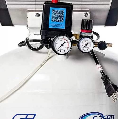 Compressor de Ar Fiac F-Zero XS45 10/45 120PSI Vertical Isento de Óleo Monofásico -Pressure