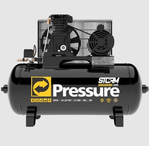 Compressor de Ar Storm 300 10/100 140PSI Monofásico 110/220V -Pressure