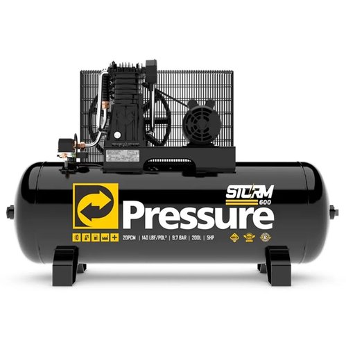 Compressor de Ar Storm 600 20/200 140PSI Trifásico -Pressure