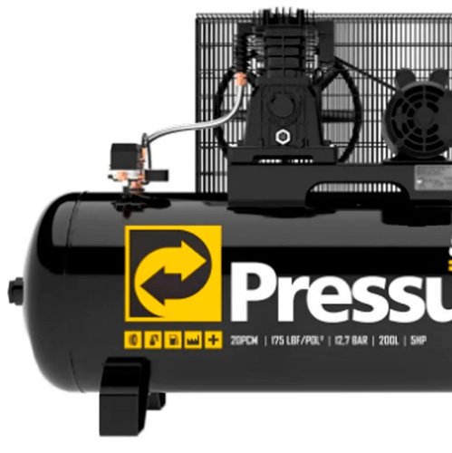 Compressor de Ar Storm 600HP 20/200 175PSI Trifásico IP21 220/380V -Pressure