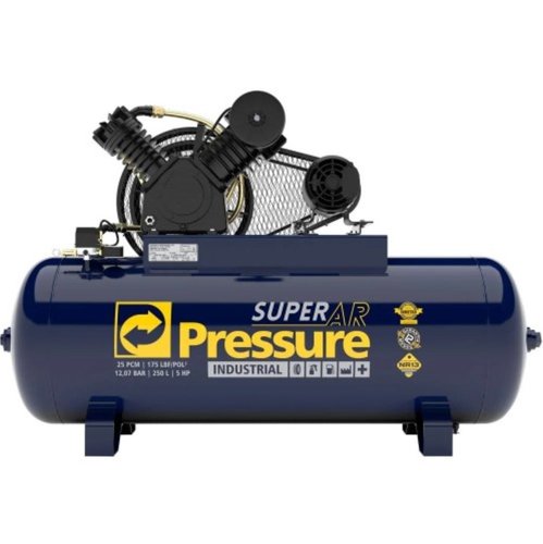 Compressor de Ar Super Ar 25/250 175PSI Trifásico IP21 220/380V -Pressure
