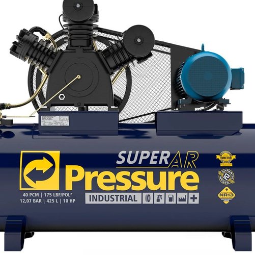 Compressor de Ar Super Ar 40/425 175PSI Trifásico IP55 -Pressure