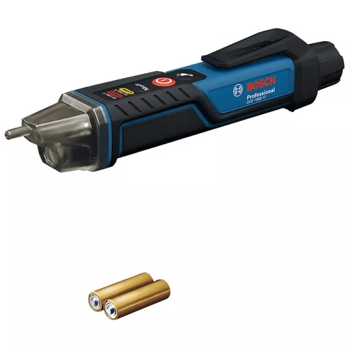 Detector de Tensão Sem Contato GVD 1000-17 24V A 1000V AC + Pilhas -Bosch