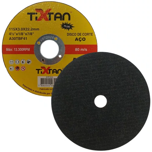 Disco de Corte de Alta Performance DTP1515 4.1/2'' Pol. X 3.0mm -Tixtan Plus