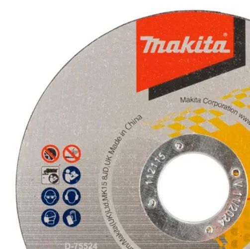 Disco de Corte Fino 4.1/2'' x 1.0MM D-75524 Para Inox -Makita