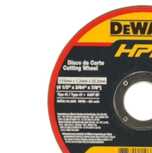 Disco de Corte HP2 4 1/2" X 1.2mm Para Inox DW84407 - Dewalt