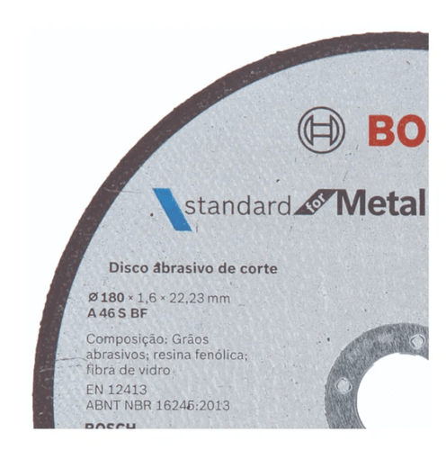 Disco de Corte para Ferro 7" 1,6mm STANDARD 2608619384 - BOSCH