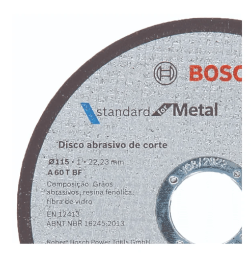 Disco de Corte para Metal 4.1/2" 1mm STANDARD 2608619383 - BOSCH