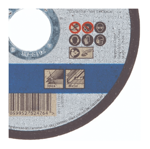 Disco de Corte para Metal 4.1/2" 1mm STANDARD 2608619383 - BOSCH