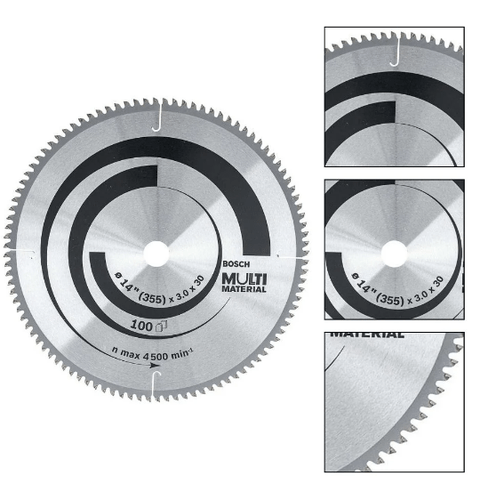 Disco De Serra Circular 14" 356mm 100 Dentes Multimaterial