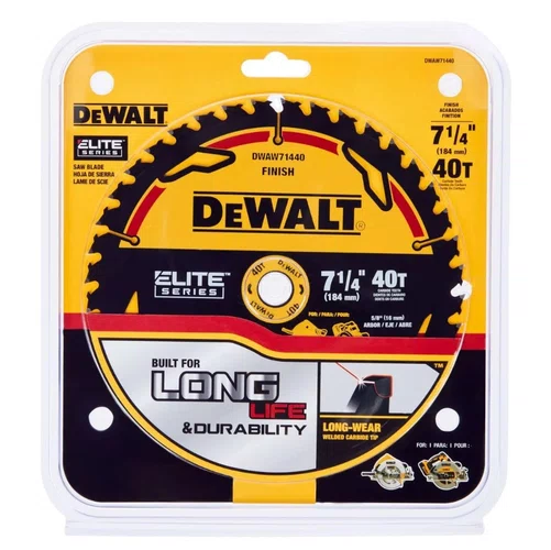 Disco de Serra Circular 7.1/4'' (185mm) 40 Dentes Elite Series DWAW71440 -Dewalt