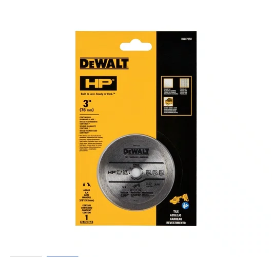 Disco Diamantado 3" x 3/8" (76X9,5mm) liso DW47350 Dewalt