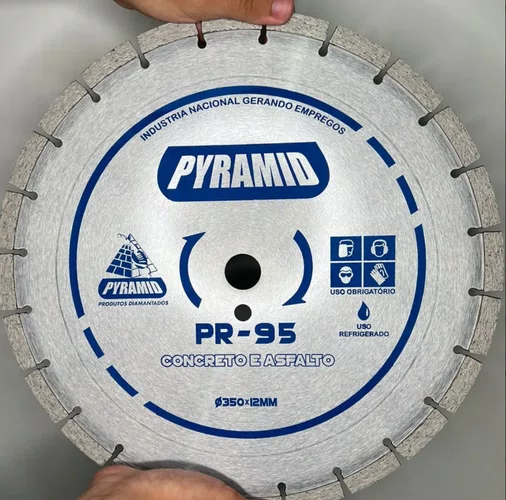 Disco Diamantado 350mm x 25,4mm PR-95 para  Concreto e Asfalto – Pyramid