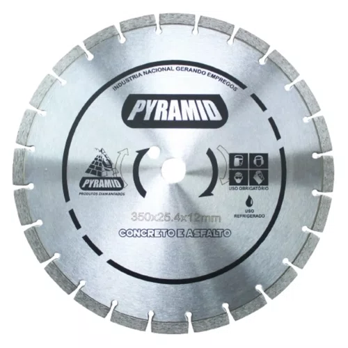 Disco Diamantado 350mm x 25,4mm PR-95 para  Concreto e Asfalto – Pyramid